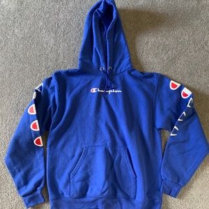 Blue champion hoodie